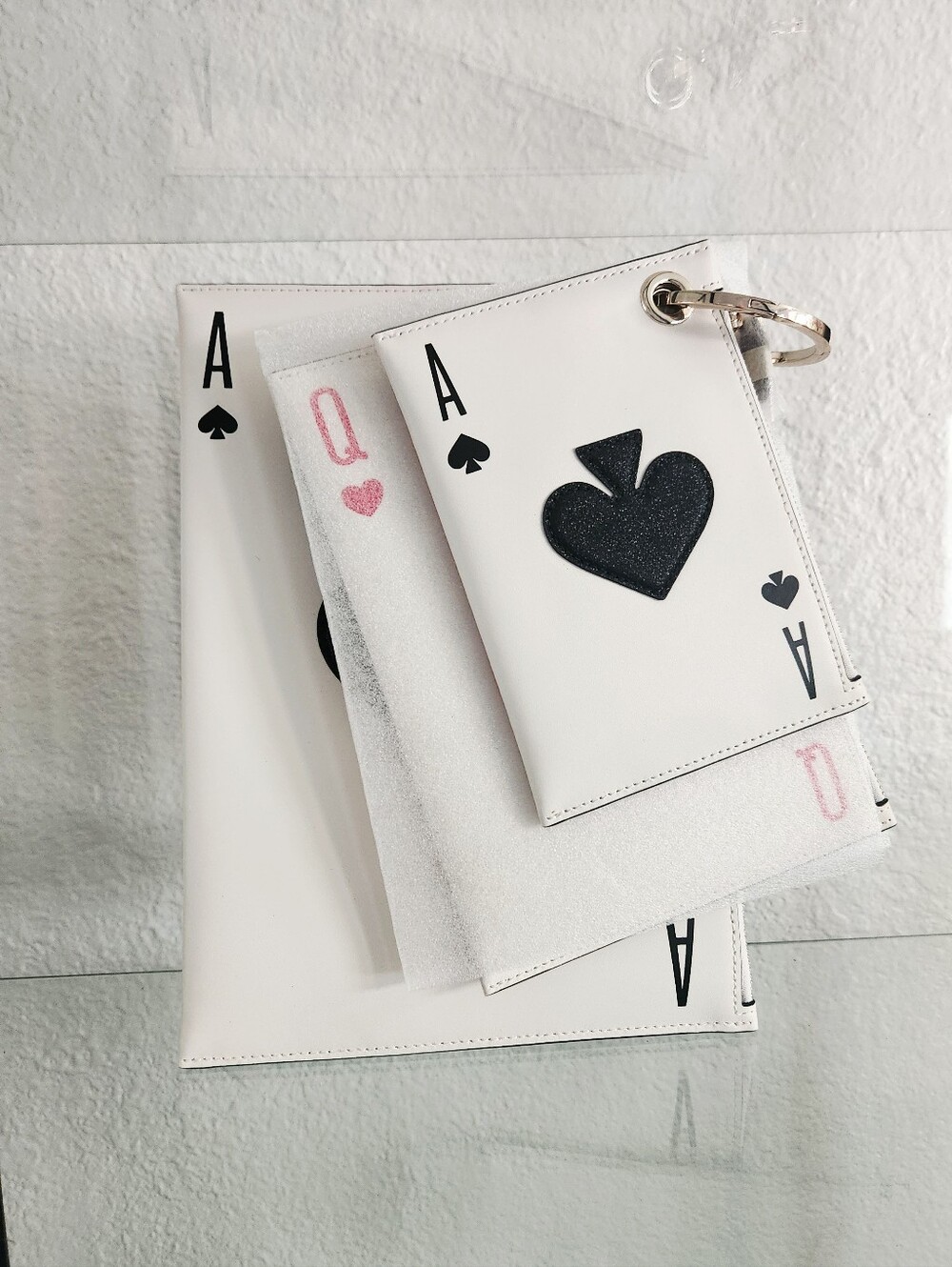 NWT Kate Spade Lucky Draw Triple Pouch